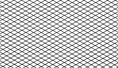 Fototapeta premium Texture of black mesh isolated on a white background