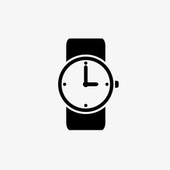 Vector wrist watch icon