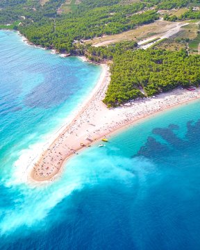 Aerial photography of island