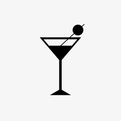 coctail icon vector