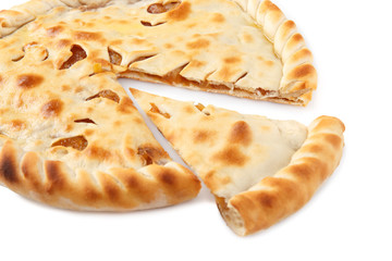 Cutted homemade ossetian pie