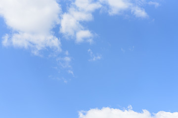 Blue sky background with clouds