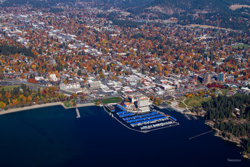 Coeur d' Alene Idaho Fall 2018 Aerial