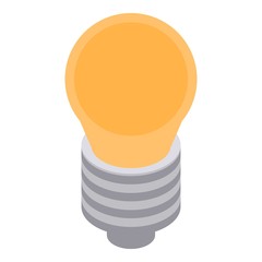 Bulb idea icon. Isometric of bulb idea vector icon for web design isolated on white background