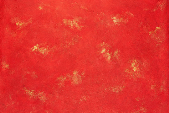 Red Golden Spotted Background