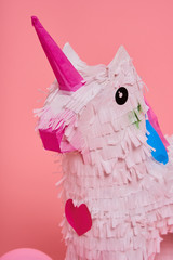 Decoration pinata birthday festive pink