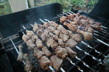 meat on grill