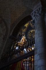 cross vaults and painting of the altar of the basilica of Saint-Sernin in Toulouse