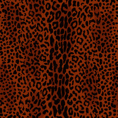 WILD CAT LEOPARD SKIN SEAMLESS REPEAT PATTERN TEXTILE BACKGROUND