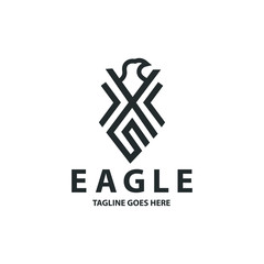 Eagle logo design concept, Vector illustration