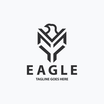 Eagle logo design concept. Vector illustration