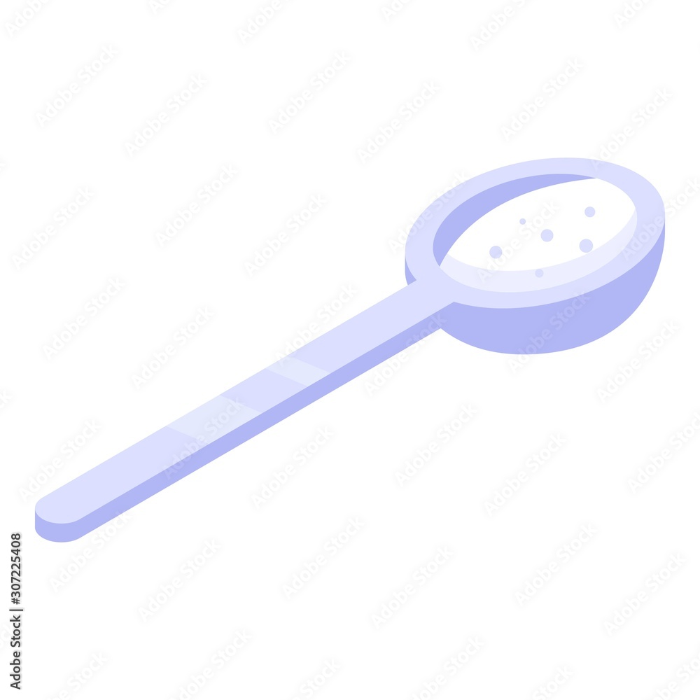 Poster sugar spoon icon. isometric of sugar spoon vector icon for web design isolated on white background