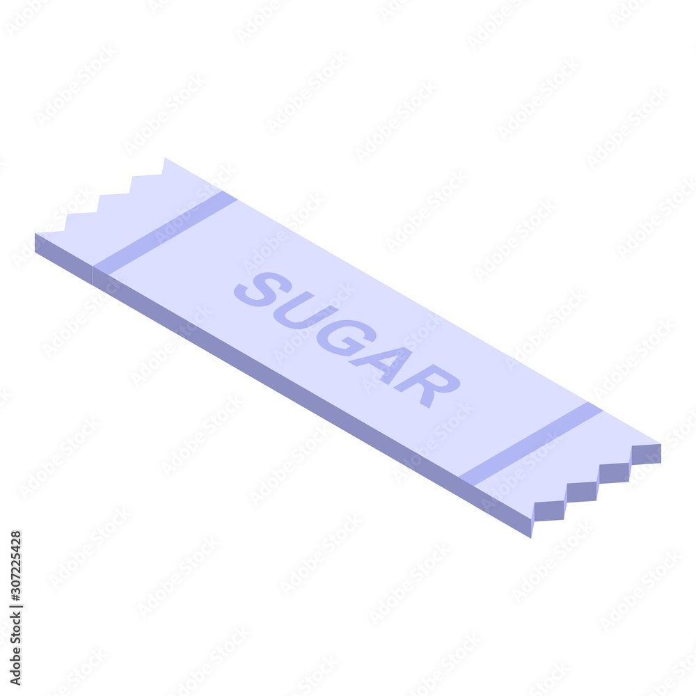 Poster sugar stick icon. isometric of sugar stick vector icon for web design isolated on white background