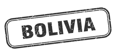 Bolivia stamp. Bolivia black grunge isolated sign