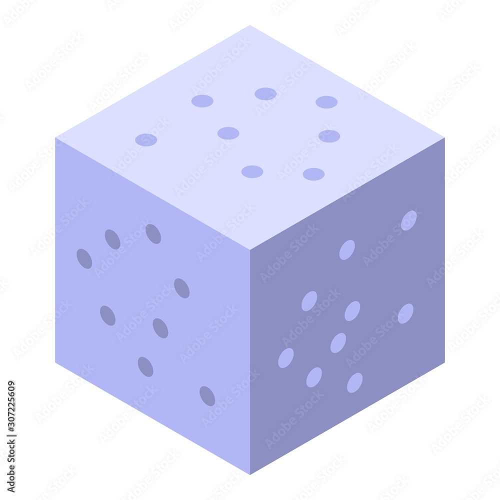 Poster sugar cube icon. isometric of sugar cube vector icon for web design isolated on white background