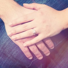 hands with ring - With effect