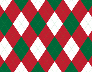 Red and Green Argyle Background