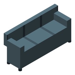 Outdoor sofa icon. Isometric of outdoor sofa vector icon for web design isolated on white background