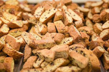 Cantucci, almond biscuit typical of Tuscany