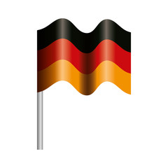 Flag design, Germany festival celebration europe landmark munich culture and party theme Vector illustration