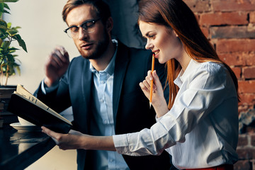 business people working in office