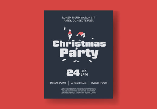 Christmas Dance Party Flyer Layout