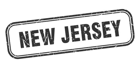 New Jersey stamp. New Jersey black grunge isolated sign