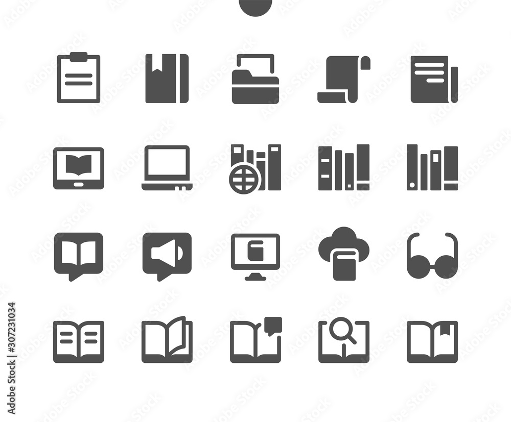 Poster 12 reading v3 ui pixel perfect well-crafted vector solid icons 48x48 ready for 24x24 grid for web gr