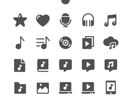 9 Audio_Video v3 UI Pixel Perfect Well-crafted Vector Solid Icons 48x48 Ready for 24x24 Grid for Web Graphics and Apps. Simple Minimal Pictogram