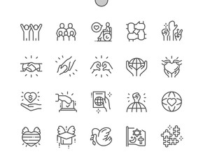 Tolerance Well-crafted Pixel Perfect Vector Thin Line Icons 30 2x Grid for Web Graphics and Apps. Simple Minimal Pictogram