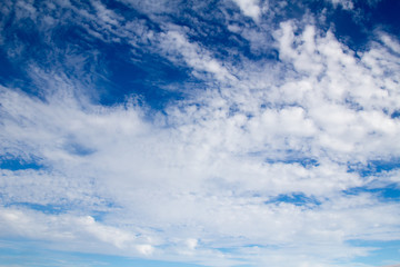 White puffy cloudscape 