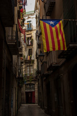 Catalan alley in Barcelona