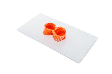 Savor the Flavor: Close-Up Photos of Nicely Prepared Sushi for Restaurant Menu