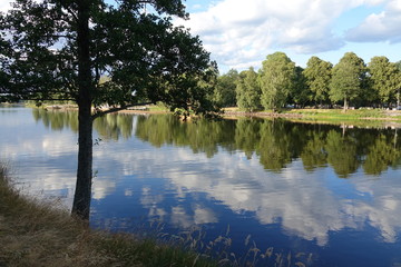 Fototapeta na wymiar Klarälven bei Karlstad in Schweden