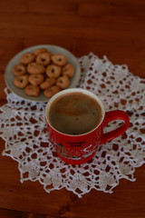 hot black coffee for a brisk morning