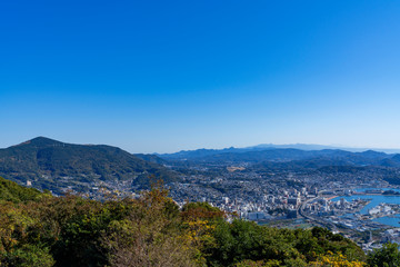 [長崎県]佐世保市全景（弓張展望台）