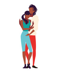 couple in love, man and woman showing affection
