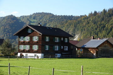 Fototapeta na wymiar Bizau in Vorarlberg