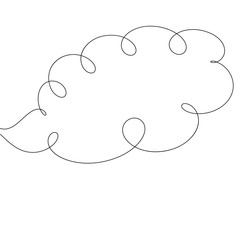 Speech bubbles isolated on white background. web site chat, mobile app and social media. Creative art, modern drawing concept