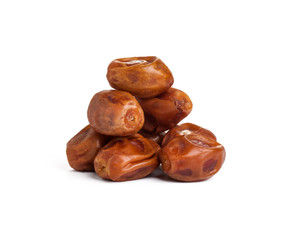 palm dates bunch isolated on white background