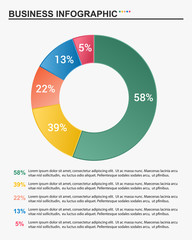 Business infographic template.