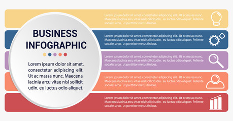 Business infographic template.