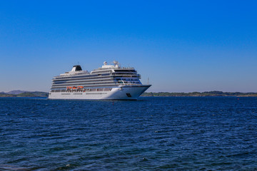  Passenger ships arrives at Brønnøysund port in Nordland county