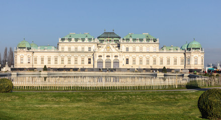 Obraz premium The Belvedere Palace in Vienna is located in Landstrasse, the third district of the city, southeast of the center. Museum One of the first public museums in the world.