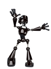 robot cartoon dancing