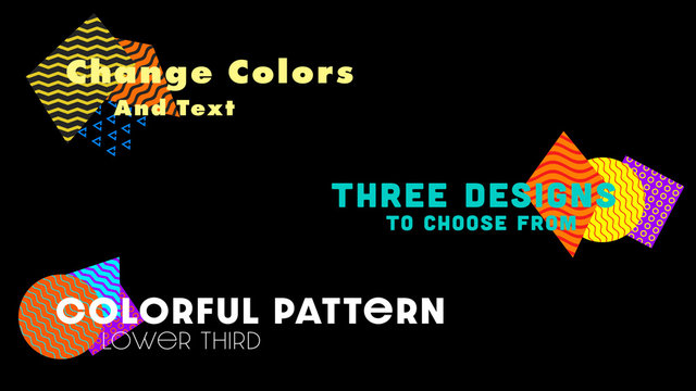 Colorful Pattern Lower Third