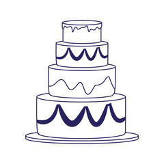 sweet cake icon, colorful design