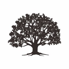 Leaf and tree logo design template vector illustration