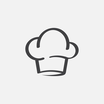 Hat for chef kitchens, chef hat icon vector, Chef cap design