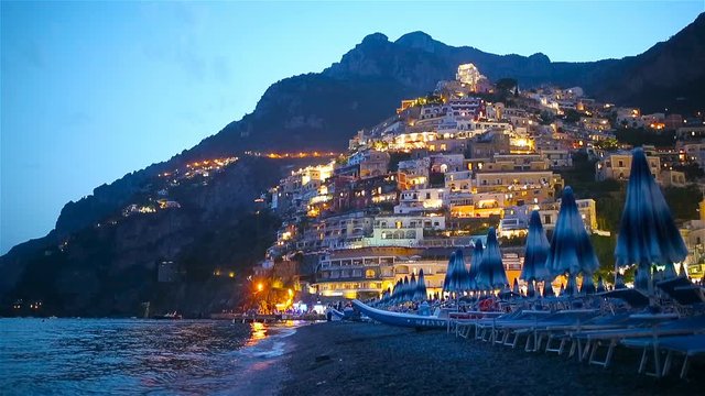 Beautiful coastal towns of Italy - scenic Positano in Amalfi coast
